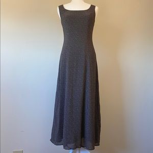 VTG Minimalist Black Maxi Tank Dress by Donna Rico